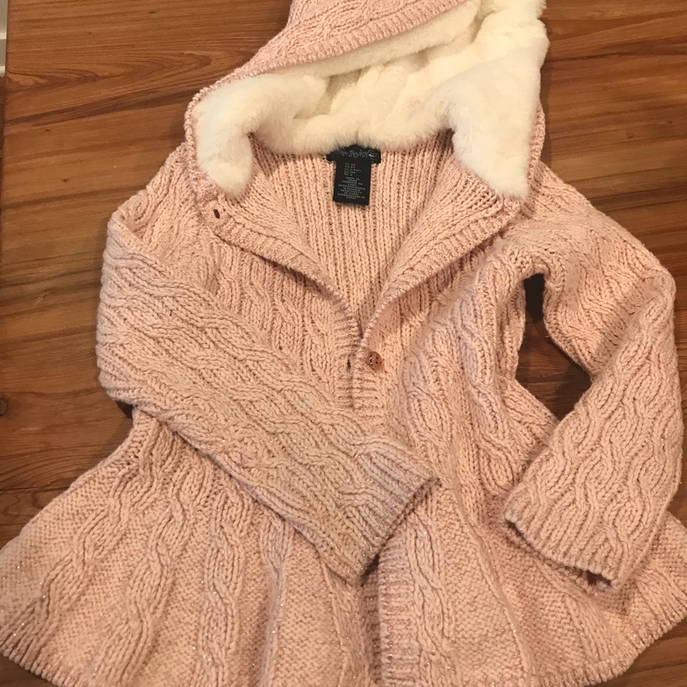 Girls pink sweater
